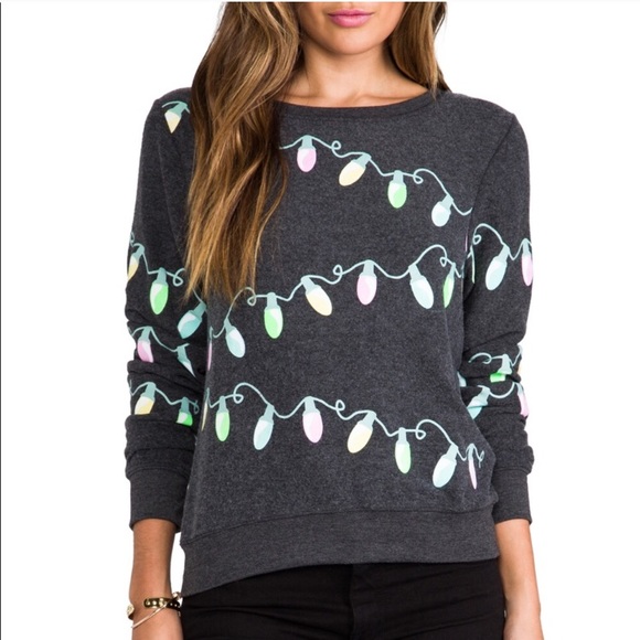 Christmas 🎄 Sweater 🌟Host Pick🌟Wildfox Glowing Lights Sweater - Picture 3 of 4